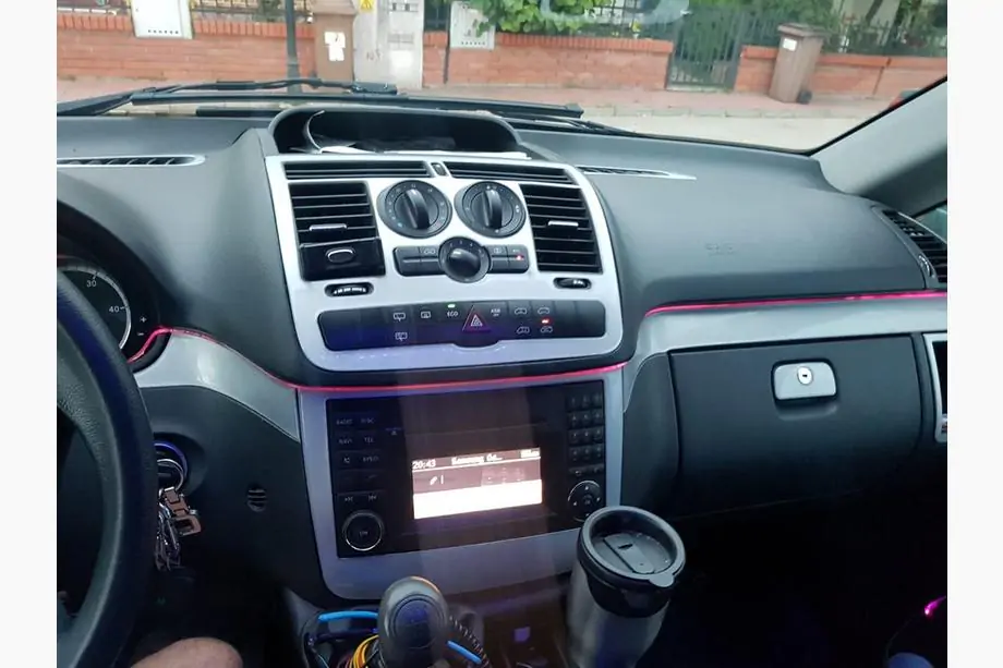 Mercedes Vito W639 2004-2014 рр. Накладки на панель (Meric, повний комплект) 2006-2014, Алюміній Фото 12
