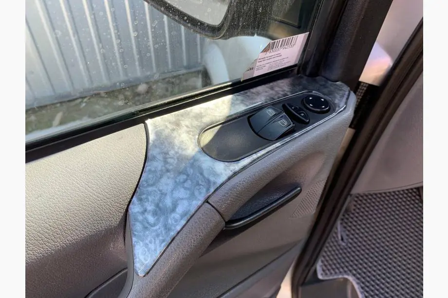 Mercedes Vito W639 2004-2014 рр. Накладки на панель (Meric, повний комплект) 2006-2014, Алюміній Фото 16