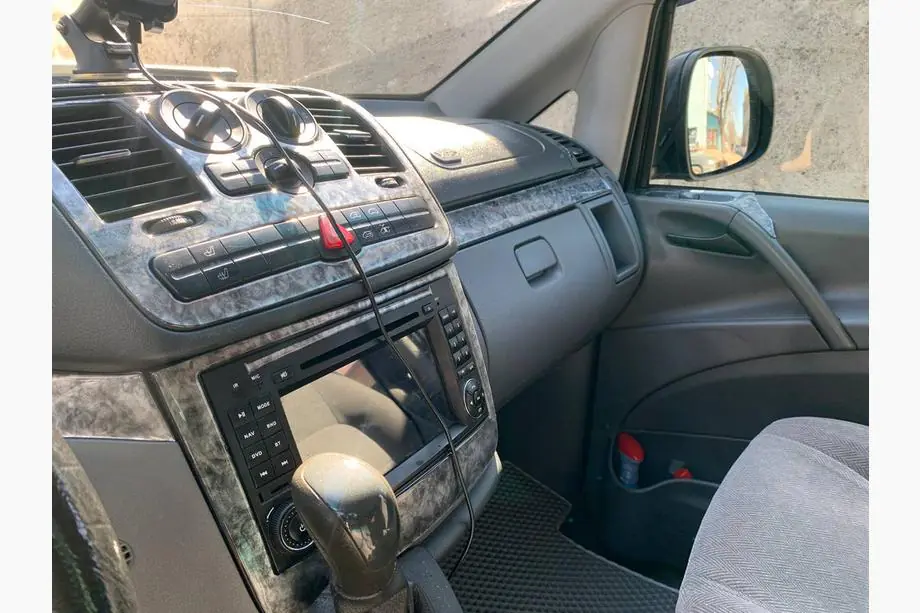 Mercedes Vito W639 2004-2014 рр. Накладки на панель (Meric, повний комплект) 2006-2014, Алюміній Фото 17