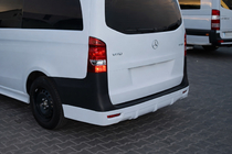 Mercedes Vito/V-class W447 2014- рр. Накладка на задній бампер V1 (під фарбування) фото 1