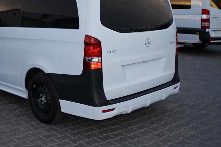 Mercedes Vito/V-class W447 2014- рр. Накладка на задній бампер V1 (під фарбування) Image