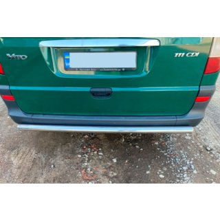 Задня дуга AK002 (нерж.) Mercedes Vito W639 2004-2014 рр. фото 3