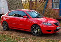 Mazda 3 2003-2009 рр. Окантовка вікон (4 шт, нерж) Хетчбек фото 2