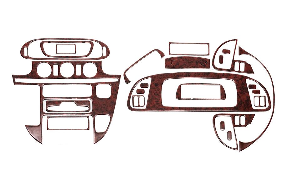 Mercedes Sprinter W901/902/903/904/905 1995-2006 рр. (cdi, 2000-2006) Накладки на панель (Meric) Карбон Image