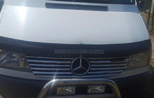Mercedes Sprinter W901/902/903/904/905 1995-2006 рр. Накладки на решітку радіатора (1995-2000, 12 частин, нерж) фото 3
