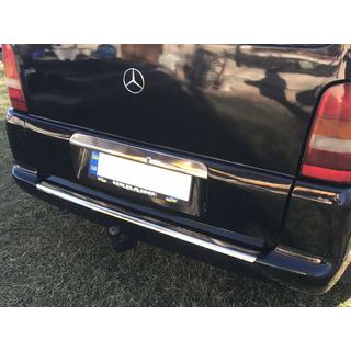 Накладка на задній бампер (Carmos V1, сталь) Mercedes Vito W638 1996-2003 рр. фото 2
