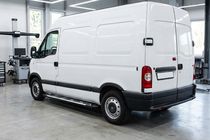 Nissan Interstar 2002-2010 рр. Бокові пороги Sunrise (2 шт., Алюміній) фото 1