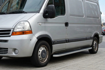Nissan Interstar 2002-2010 рр. Бокові пороги Tayga (2 шт., Алюміній) фото 1