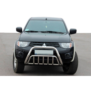 Кенгурятник (нерж.) Mitsubishi L200 2006-2015 рр. фото 1