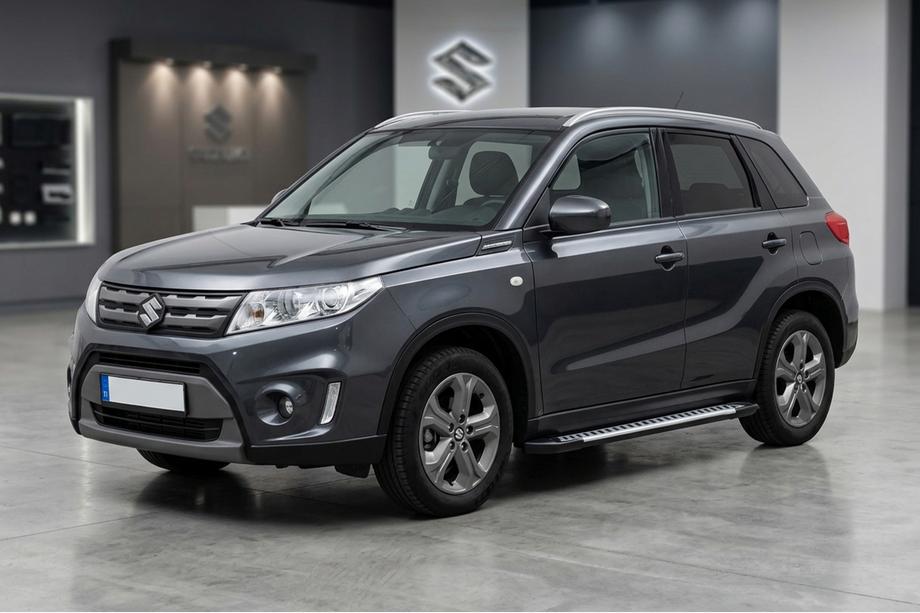 Suzuki Vitara 2015- рр. Бокові пороги Line (2 шт., Алюміній) Image
