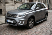 Suzuki Vitara 2015- рр. Бокові пороги Duru (2 шт., Алюміній) фото 1