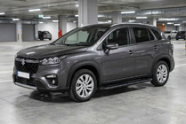 Suzuki Vitara 2015- рр. Бокові пороги Bosphorus Black (2 шт., Алюміній) фото 1
