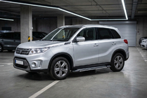 Suzuki Vitara 2015- рр. Бокові пороги Rainbow (2 шт., Алюміній) фото 1