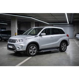 Бокові пороги Rainbow (2 шт., Алюміній) Suzuki Vitara 2015- рр. фото 1