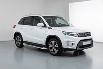 Suzuki Vitara 2015- рр. Бокові пороги Allmond White (2 шт., Алюміній) фото 1