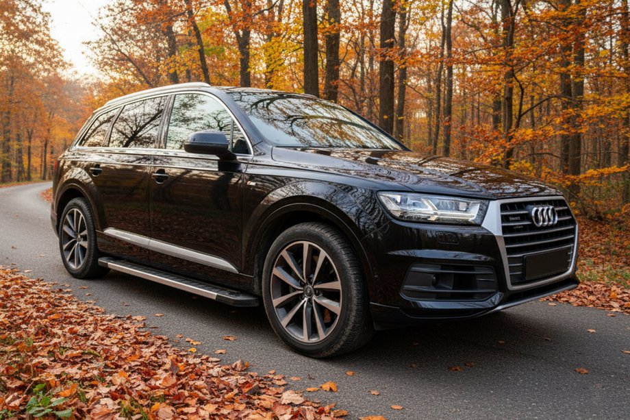 Audi Q7 2015-2026 рр. Бокові пороги RedLine V1 (2 шт., Алюміній) Фото 1