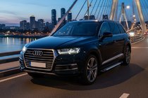 Audi Q7 2015-2026 рр. Бокові пороги Line (2 шт., Алюміній) фото 1