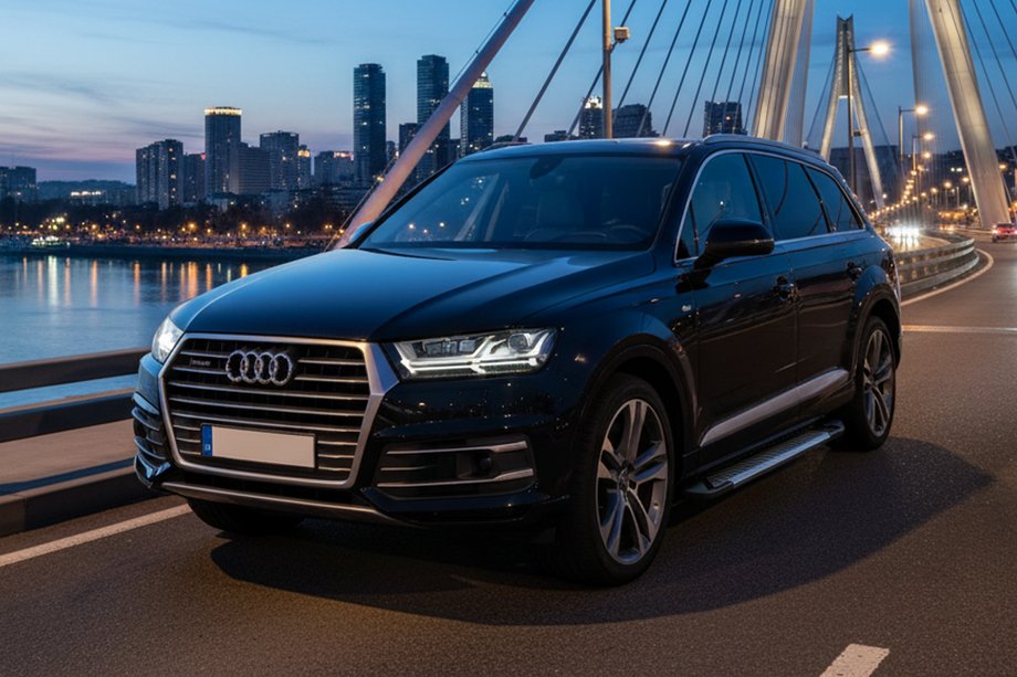 Audi Q7 2015-2026 рр. Бокові пороги Line (2 шт., Алюміній) Image