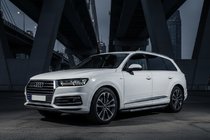 Audi Q7 2015-2026 рр. Бокові пороги Duru (2 шт., Алюміній) фото 1