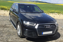 Audi Q7 2015-2026 рр. Бокові пороги Fullmond (2 шт., Алюміній) фото 3