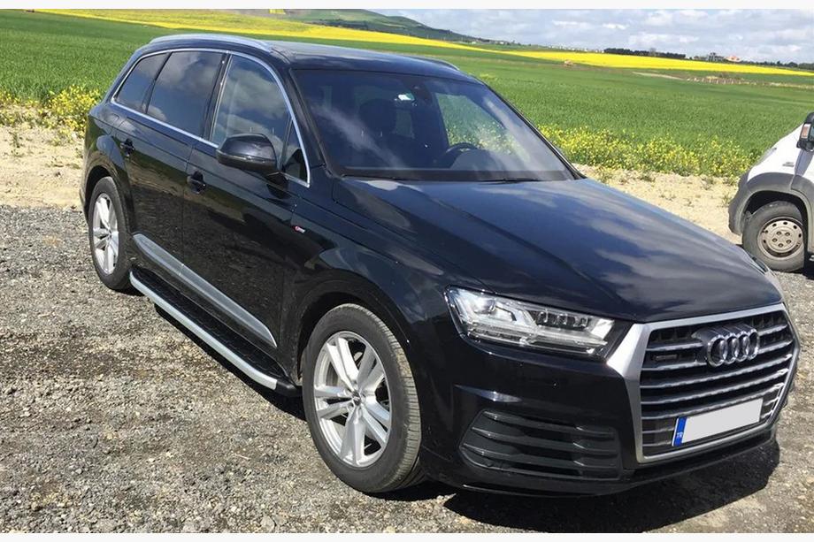 Audi Q7 2015-2026 рр. Бокові пороги Fullmond (2 шт., Алюміній) Image