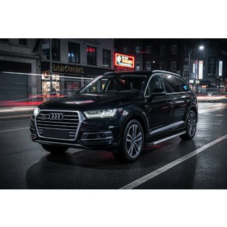 Бокові пороги Maya (2 шт., Алюміній) Audi Q7 2015-2026 рр. фото 1