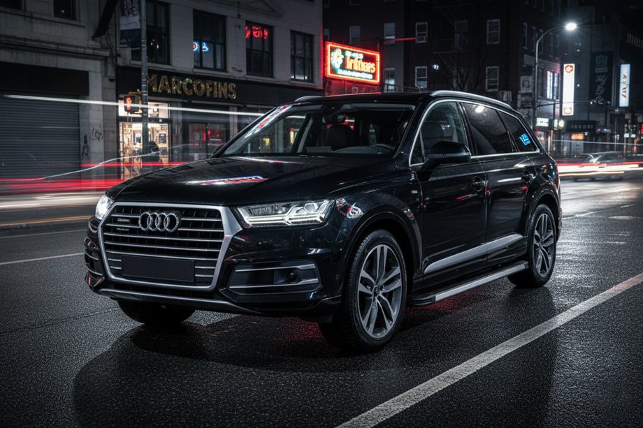 Audi Q7 2015-2026 рр. Бокові пороги Maya (2 шт., Алюміній) Image