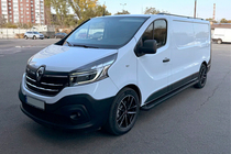Fiat Talento 2016- рр. Бокові пороги Allmond Black (2 шт., Алюміній) фото 9