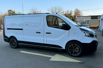 Fiat Talento 2016- рр. Бокові пороги Allmond Black (2 шт., Алюміній) фото 2