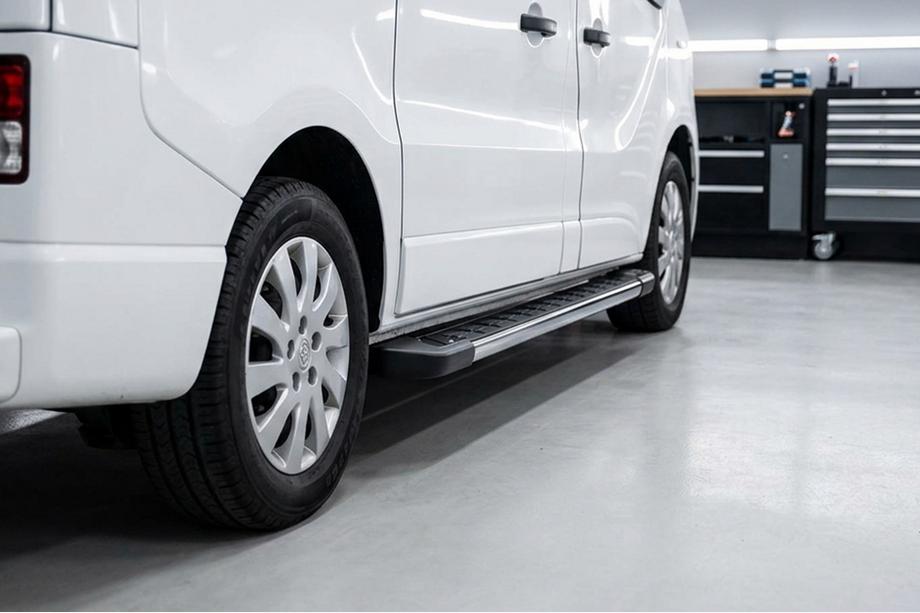 Fiat Talento 2016- рр. Бокові пороги RedLine V1 (2 шт., Алюміній) Image