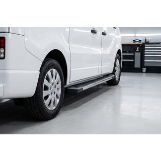 Бокові пороги RedLine V1 (2 шт., алюміній) Opel Vivaro 2015-2019 рр. фото 1