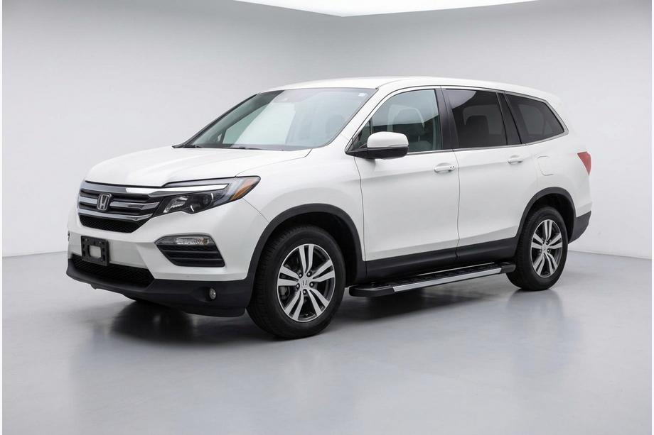 Honda Pilot 2015-2022 рр. Бокові пороги RedLine V1 (2 шт., Алюміній) Image