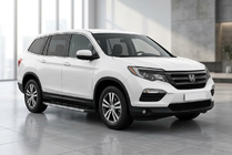 Honda Pilot 2015-2022 рр. Бокові пороги Duru (2 шт., Алюміній) фото 1