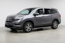 Honda Pilot 2015-2022 рр. Бокові пороги Tayga Grey (2 шт., Алюміній) фото 1