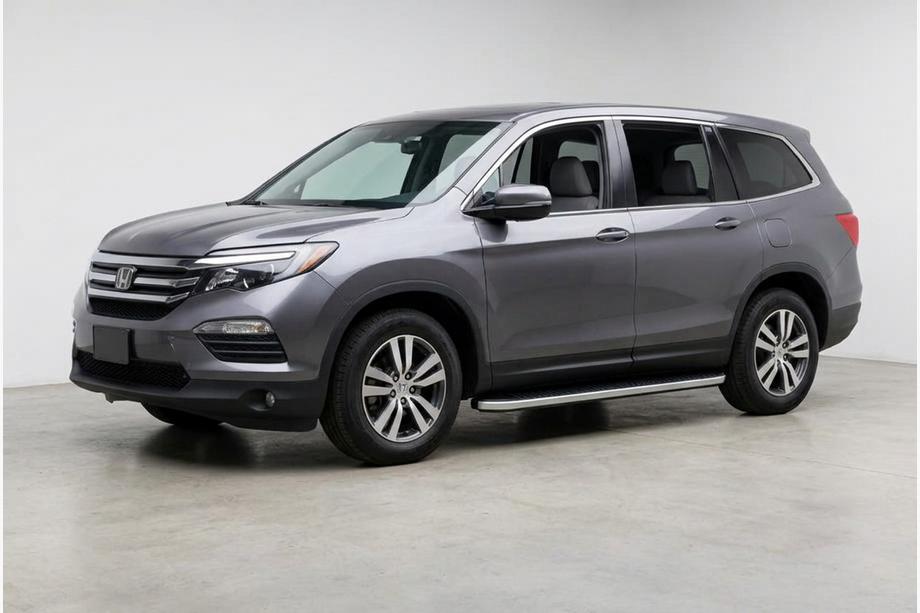Honda Pilot 2015-2022 рр. Бокові пороги Tayga Grey (2 шт., Алюміній) Image