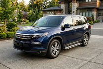 Honda Pilot 2015-2022 рр. Бокові пороги Rainbow (2 шт., Алюміній) фото 1