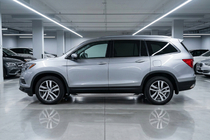Honda Pilot 2015-2022 рр. Бокові пороги Maydos V2 (2 шт., Алюміній ↗ нерж) фото 1