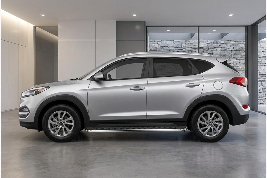Hyundai Tucson TL 2016-2021 рр. Бокові пороги Maydos V1 (2 шт., Алюміній ↗ нерж) Image