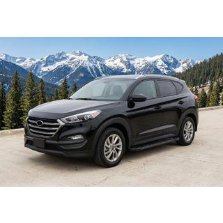 Бокові пороги RedLine Black (2шт) Hyundai Tucson TL 2016-2021 рр. фото 1