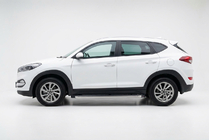 Hyundai Tucson TL 2016-2021 рр. Бокові пороги BlackLine (2 шт., Алюміній) фото 1