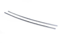 Nissan Qashqai 2007-2010 рр. Смужки на нижню решітку (2 шт., нерж) фото 3