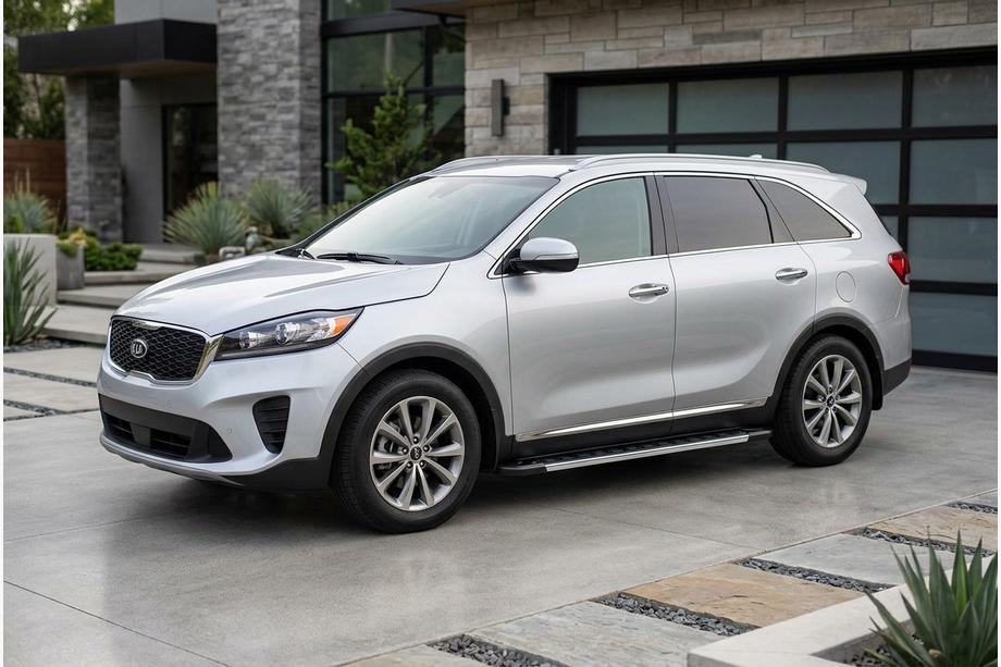 Kia Sorento III UM 2014-2020 рр. Бокові пороги RedLine V1 (2 шт., Алюміній) Image