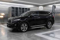 Kia Sorento III UM 2014-2020 рр. Бокові пороги Line (2 шт., Алюміній) фото 1