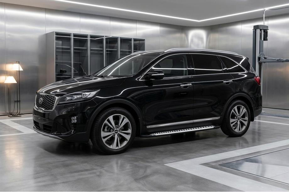 Kia Sorento III UM 2014-2020 рр. Бокові пороги Line (2 шт., Алюміній) Image