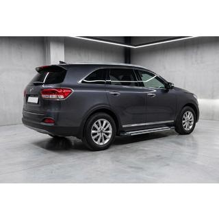 Бокові пороги Rainbow (2 шт., Алюміній) Kia Sorento III UM 2014-2020 рр. фото 1