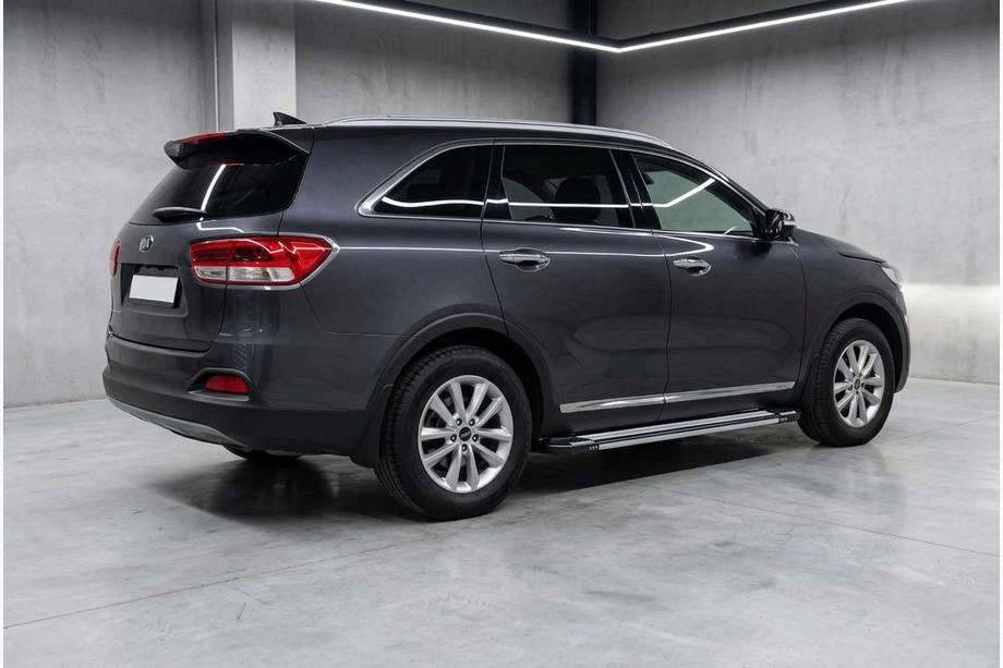 Kia Sorento III UM 2014-2020 рр. Бокові пороги Rainbow (2 шт., Алюміній) Image