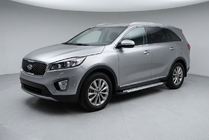 Kia Sorento III UM 2014-2020 рр. Бокові пороги Allmond Grey (2 шт., Алюміній) фото 1