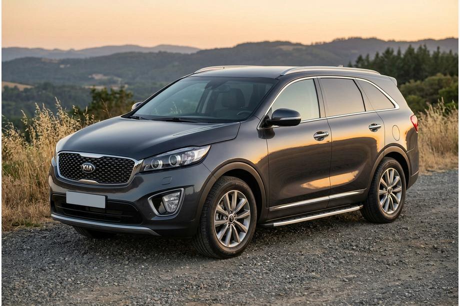 Kia Sorento III UM 2014-2020 рр. Бокові пороги Fullmond (2 шт., Алюміній) Image