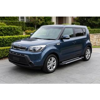 Бокові пороги Duru (2 шт., Алюміній) Kia Soul II 2013-2018 рр. фото 1