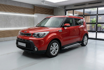 Kia Soul II 2013-2018 рр. Бокові пороги Rainbow (2 шт., Алюміній) фото 1